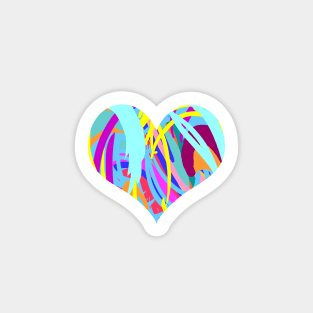 Colorful heart Sticker